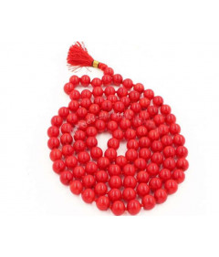 Red Coral Mala (7mm)