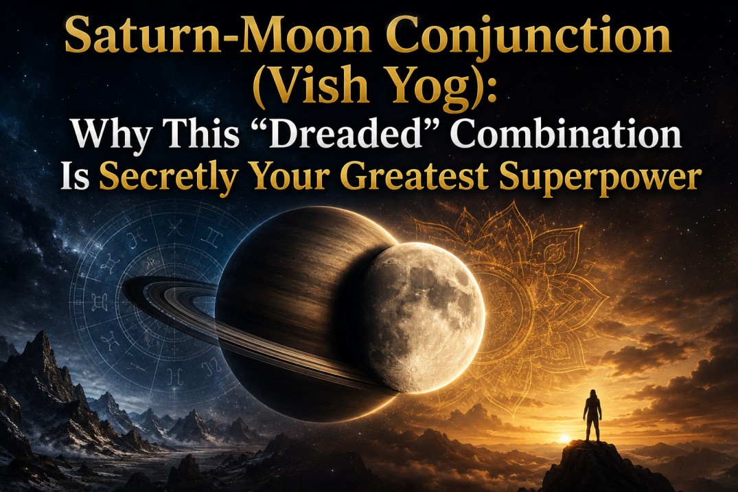 Saturn-Moon Conjunction (Vish Yog): Why This "Dreaded" Combination Is Secretly Your Greatest Superpower