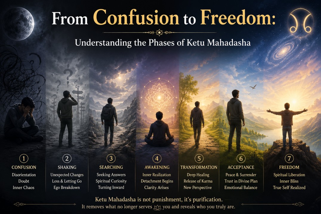From Confusion to Freedom: Understanding the Phases of Ketu Mahadasha